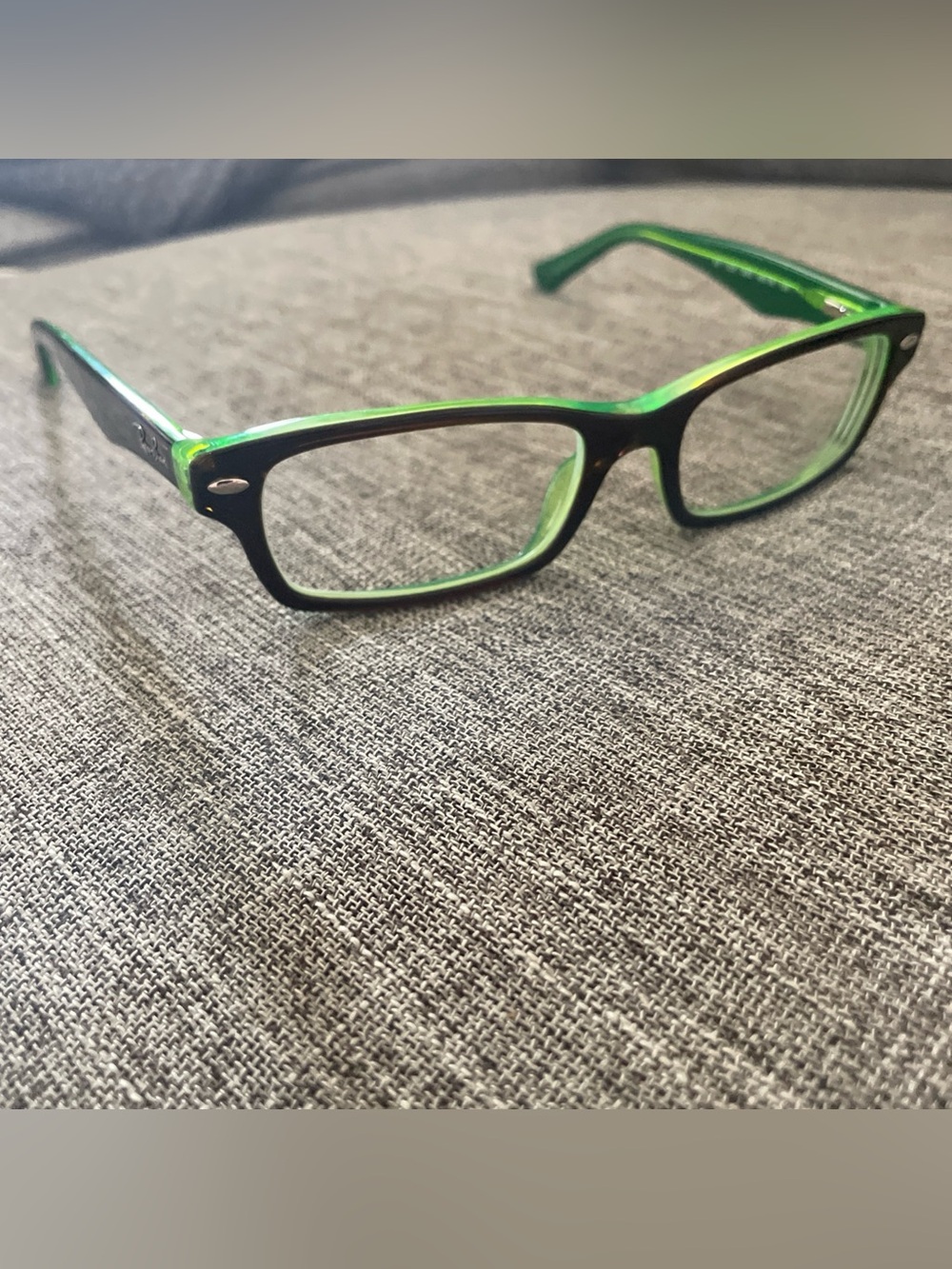 Ray Ban Kids Green Black Eyeglasses rectangular frame RB1530 3665 48[]16 130
